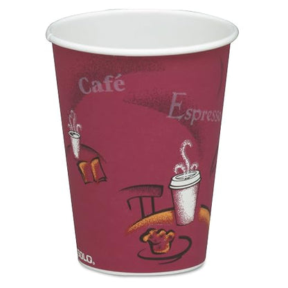 Solo 378SI-0041 8 oz Bistro SSP Paper Hot Cup by SOLO