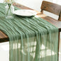 Sage Cheesecloth Table Runner 160 Inches 14 Ft Gauze Table Runner | Summer Boho by LINXTAR
