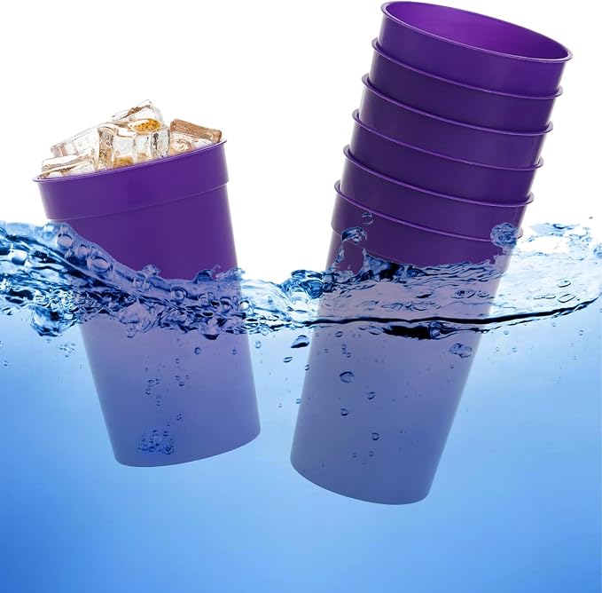 Fasmov 30 Pack 16 oz. Plastic Cups Plastic Tumblers Blank Reusable Drink - Image 3