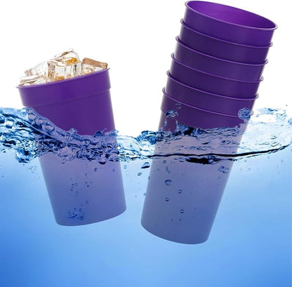 Fasmov 30 Pack 16 oz. Plastic Cups Plastic Tumblers Blank Reusable Drink - Image 3