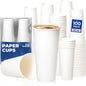 Fit Meal Prep 100 Pack 24 oz Disposable Paper Coffee Cups, Premium Hot Cups by FMPBRANDS