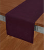 Solino Home 100% Pure Linen Table Runner Burgundy, Athena 14 x 132 in Long | by SolinoHome