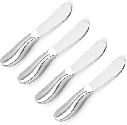 VANRA Spreader Knife Set 4-Piece Butter Knife Stainless Steel Cheese Knife Set by VANRA