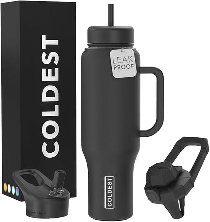Coldest Tumbler with Handle and Straw by Coldest