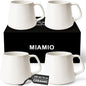 MIAMIO - Coffee Mugs Set of 4, Large - Luxe | Large Ceramic Coffee Mugs by MIAMIO