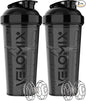 VELOMIX 2 Pack 28oz Protein Shaker Bottle by VELOMIX