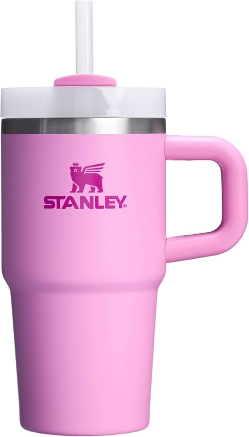 STANLEY Quencher H2.0 Flow State Tumbler, 20 oz, Peony | Handle and Straw | by Unknown