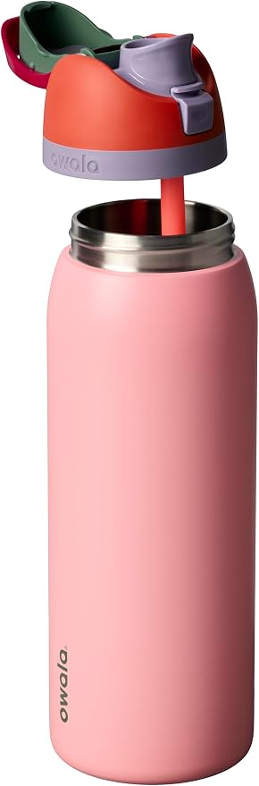 Owala FreeSip Stainless Steel Water Bottle 40 oz Sugar High - Image 2