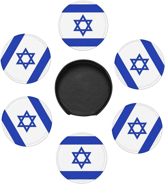 Israel Flag Coasters for Drinks - Image 7