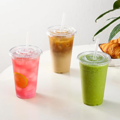 AOZITA [100 Sets 12 oz Clear Plastic Cups - Image 7