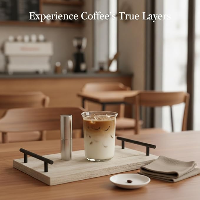 Coffee Lovers Handleless Glass Cup, Modern Minimalist Drinkware - Image 2