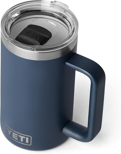 YETI Rambler 24 oz Ceramic Lined Stackable Mug 2.0, Vacuum Insulated, Stainless - Image 2