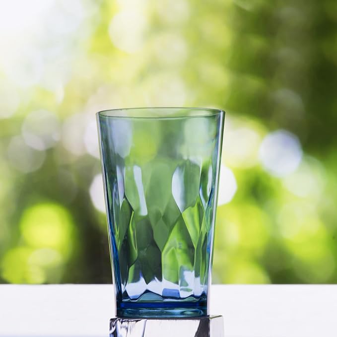 JGIRL Unbreakable Plastic Drinking Glasses, 16 Ounces | 16 oz plastic Tumbler - Image 4
