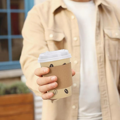 25 Pack 12 oz Disposable Cups Paper Coffee Cups - Image 4
