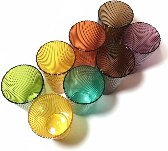 Plastic Drinking Glasses 8PCS, 19oz Reusable Kitchen Cups | Unbreakable - Image 9