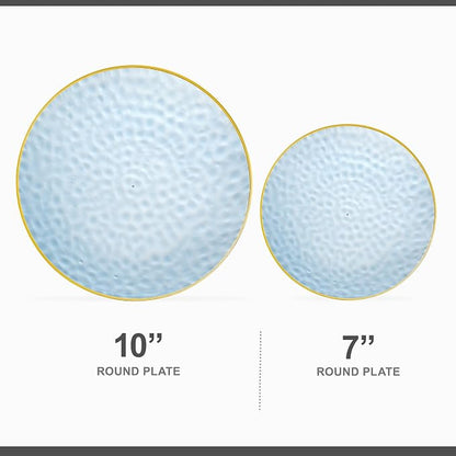 PLASTICPRO 32 Piece Combo Plates Set includes 16-7'' inch Plates & 16-10'' inch - Image 4