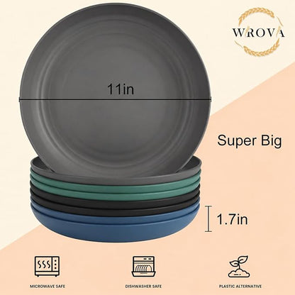 11 Inch Large Dinner Plates Set of 8 - Image 2