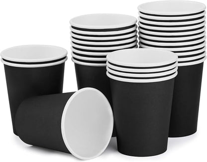 25 Pack 8 oz Disposable Paper Cups, Beverage Cups by BALDCC
