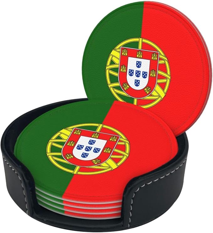Portugal Flag Coasters for Drinks - Image 2