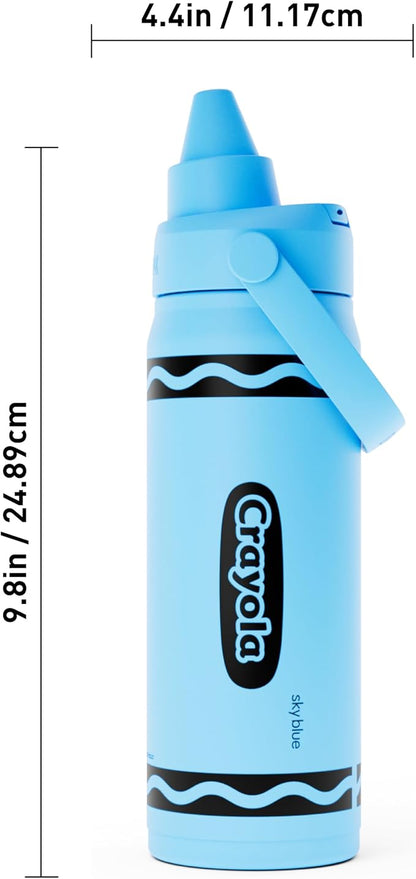 CamelBak Crayola Chug Stainless Steel Water Bottle 16oz, Sky Blue | Vacuum - Image 3