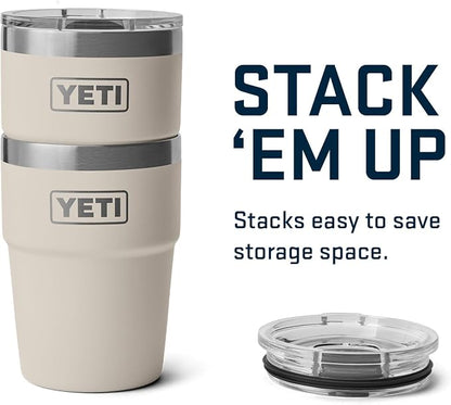 YETI Rambler 16 oz Stackable Tumbler, Vacuum Insulated, Stainless Steel - Image 8