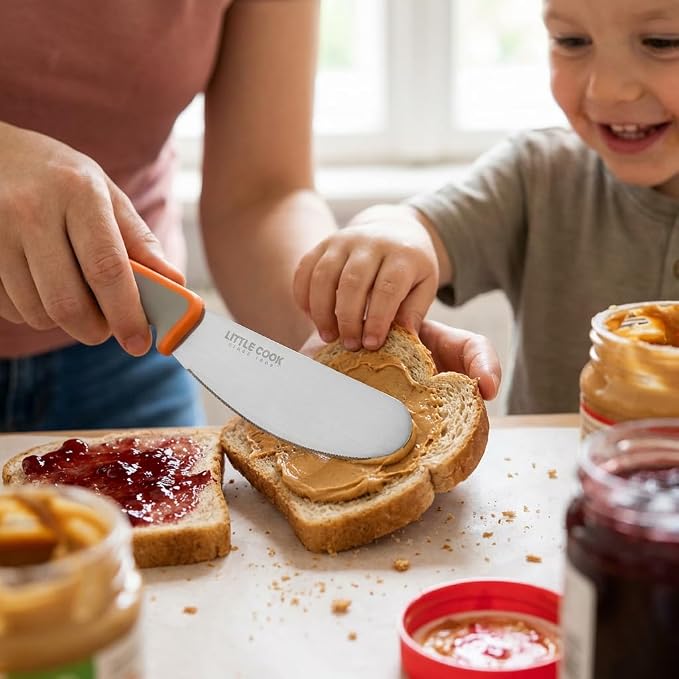 Butter Knife Spreader, Little Cook 4.7 Inch Sandwich Butter Spreader Knife - Image 4