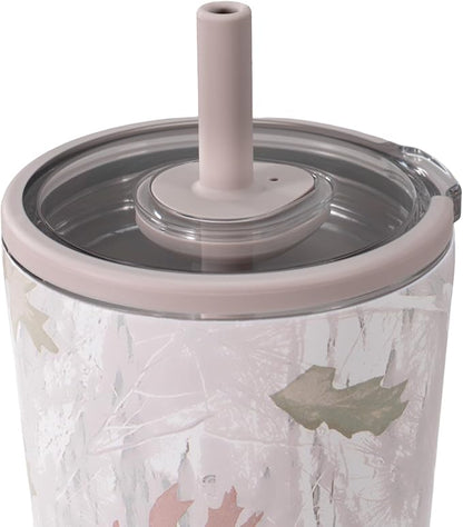 HydroJug Everyday Tumbler 20 oz – Ceramic-Lined Insulated Tumbler with Straw and Soft-Touch Lid, Cup Holder Friendly, Double-Wall Vacuum Insulation, Reusable Travel Cup – Camo