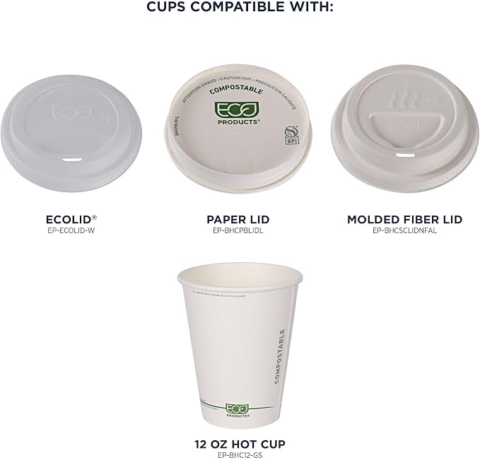 ECO PRODUCTS GreenStripe Disposable Paper Hot Cups, 12 oz - Image 6