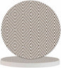 Rhombuses Stripes Anti Slip Coasters Diagonal Lines Chevron Delicate Striped Texture Cups Place Mats for Table Home Decor 4 Inches Living Room Kitchen Coffee Table,2 Pcs