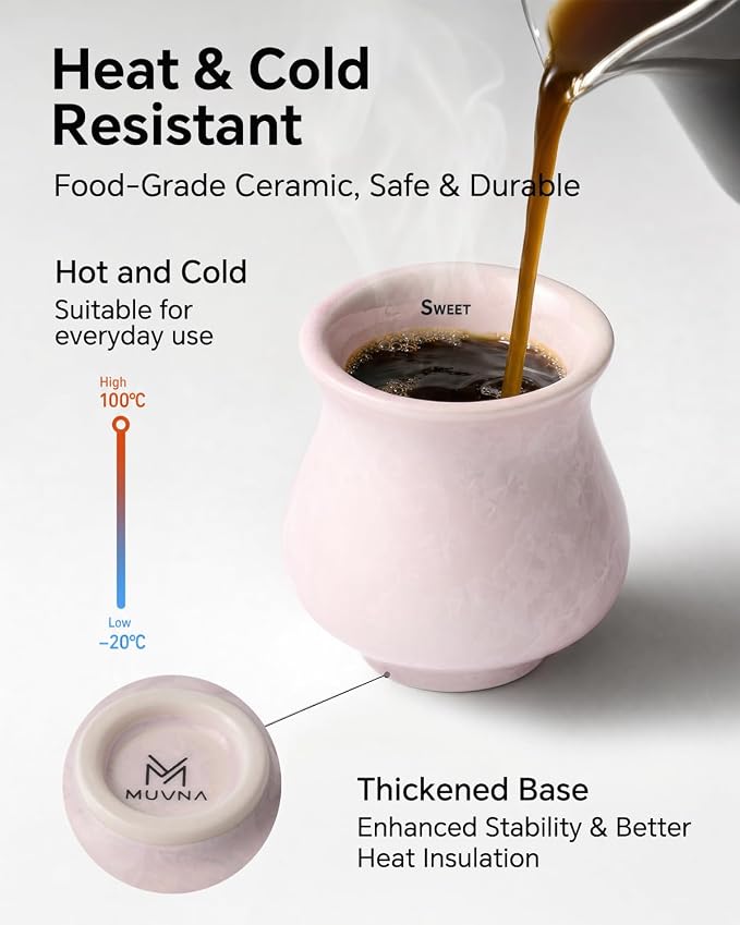 Ceramic Espresso Tasting Cup 4oz Handcrafted Ice Crackle Porcelain Cortado & - Image 6