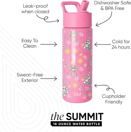 Simple Modern Paw Patrol Kids Water Bottle & Toddler Cup | 18oz | Insulated - Image 2
