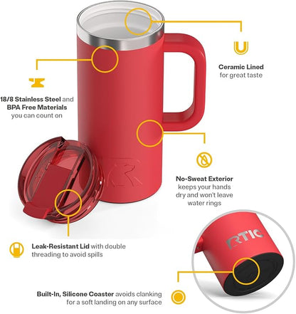 RTIC 16oz Road Trip Travel Mug - Image 3