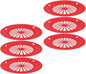 Bbq Hollow Serving Plates 6pcs Red Hollow-out Food Plates Reusable Party Picnic Supplies Commercial Food Serving Tableware