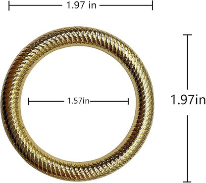 Gold Napkin Rings Set of 12 Metal Round Napkin Rings Table Decor | Alloy napkin - Image 6