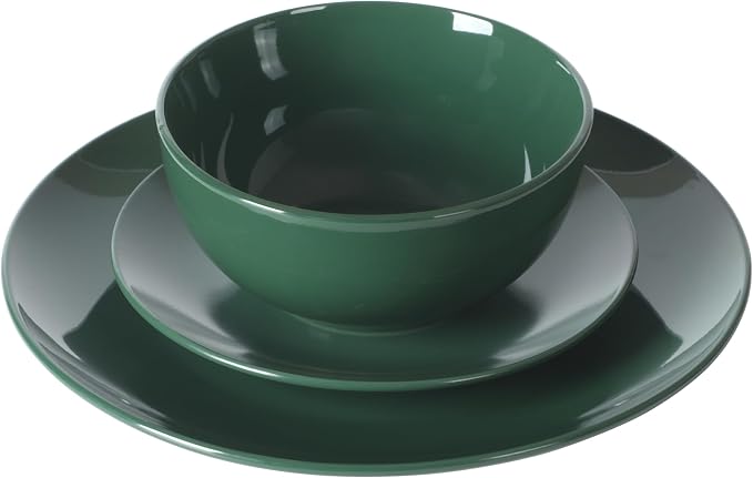 Gibson Home Simple Essential 12 Piece Plates and Bowls Porcelain Solid Color - Image 7