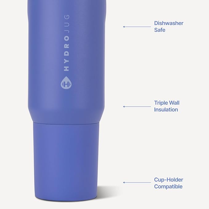 HydroJug Sport 20 oz Insulated Stainless Steel Water Bottle, Berry Pop - Image 3