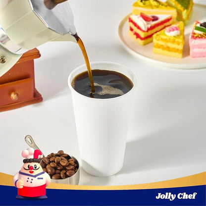 JOLLY CHEF 1000 Pack Disposable Paper Coffee Cups 16 oz | Hot Beverage Paper - Image 5