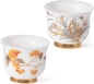 KAMMAK Ceramic Tea Cups Set of 2, 3.9 oz, Vintage Small Teacups, 742N | Hand by KAMMAK