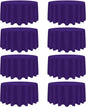 8 Pack Purple Round Tablecloth 90 Inch Stain and Wrinkle Resistant Round Purple Table Cloth Reusable and Washable Polyester Fabric for Valentine's Day Buffet Wedding Party and Banquet
