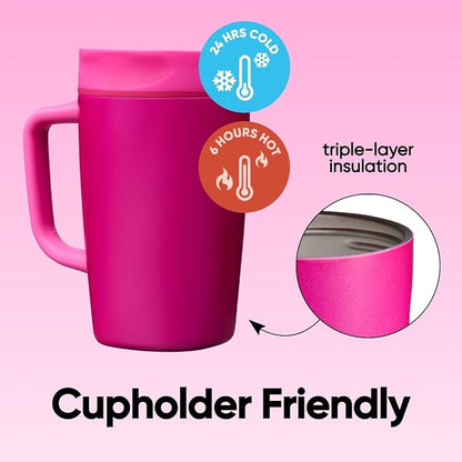 Owala SmoothSip Slider Stainless Steel Insulated Travel Mug - Image 4