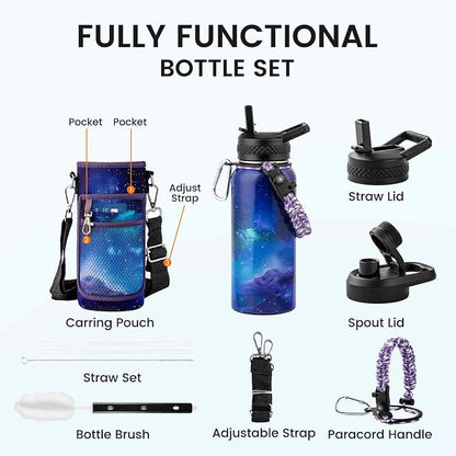 RAYMYLO Insulated Water Bottle 32 oz, Triple Wall Vacuum Stainless Steel | - Image 7