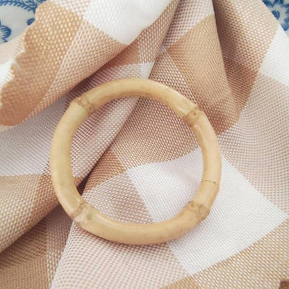 Napkin Rings Bamboo Handmade Napkin Rings Set of 6 - Image 5