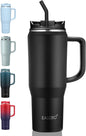 EALGRO 40 oz Tumbler with Handle, Insulated Tumblers with Lid and Straw | by EALGRO
