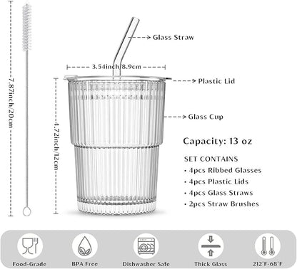INSETLAN 13oz Glass Tumbler - Image 3