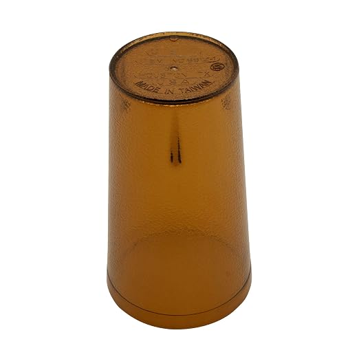 G.E.T. 6612-1-A Heavy-Duty Plastic Restaurant Tumblers, 12 Ounce, Amber | - Image 2