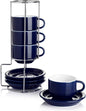 Sweese 2.5 Ounce Porcelain Stackable Espresso Cups by Sweese