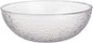 Lillian Collection Stunning Clear Plastic Round Hammered Bowl by Lillian