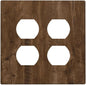Light Switch Cover Brown Rustic Wood Grain Farmhouse 2 Gang Decorative SwitchPlates Double Duplex Wall Plates Switch Plates and Outlet Covers for Cabin Bedroom Decor
