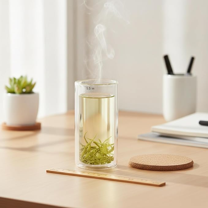 Double Wall Borosilicate Glass Mug - Image 2