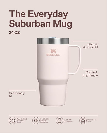 STANLEY The Everyday Suburban Mug | 24 oz | Drink Through Lid | Cup - Image 4